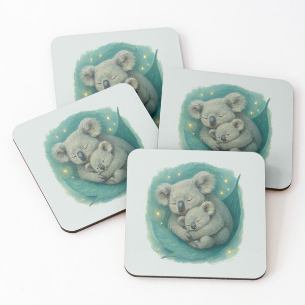 Item preview, Realism and Painting of Mother and Child Koalas designed and sold by the artedivino.
