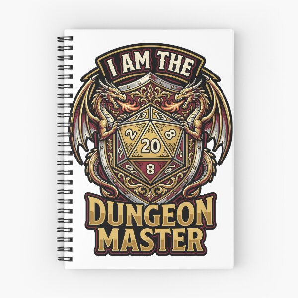 Item preview, I Am The Dungeon Master Bold Fantasy Shield Logo designed and sold by EKHOAISTORE.