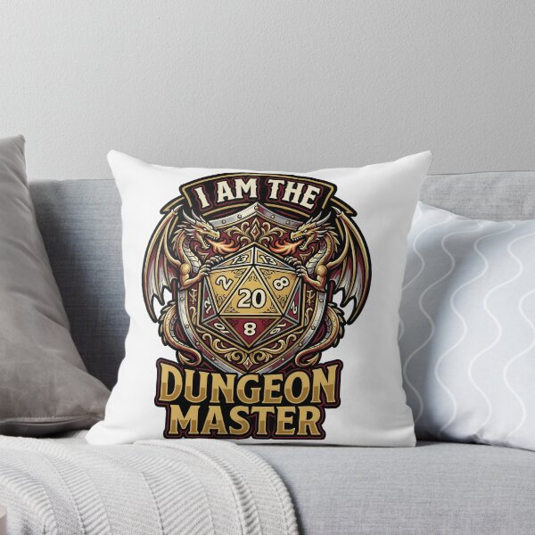 Item preview, I Am The Dungeon Master Bold Fantasy Shield Logo designed and sold by EKHOAISTORE.
