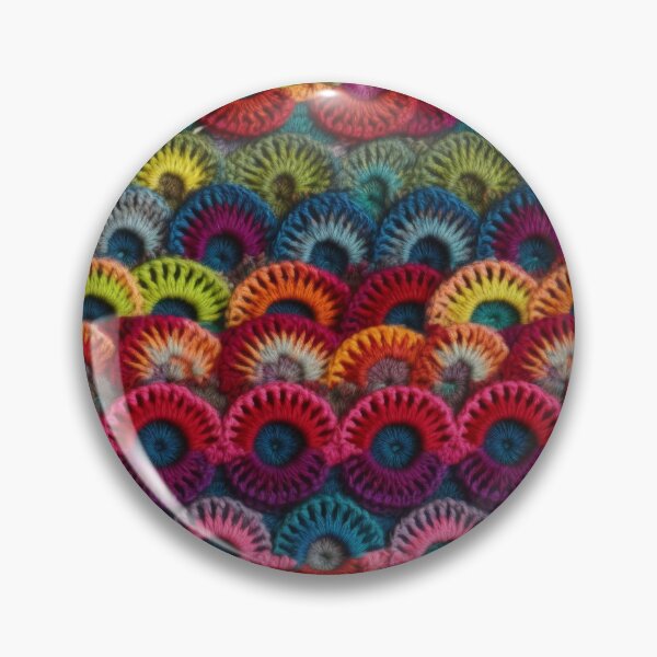 Item preview, Vibrant Rainbow Crochet Shell Pattern designed and sold by pinkal.