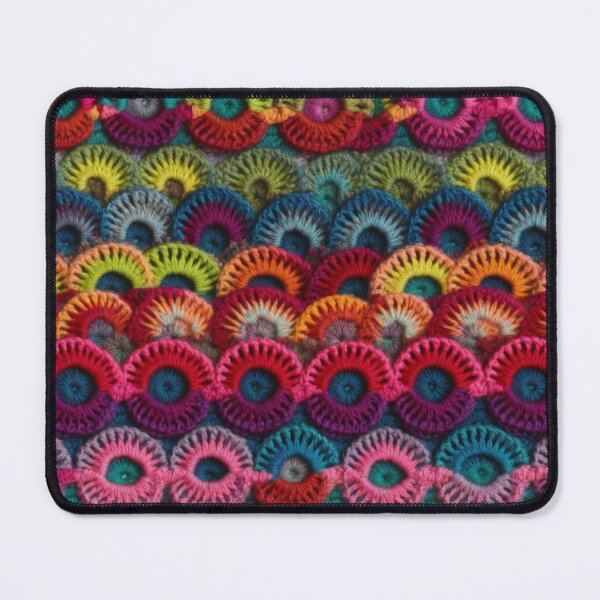 Item preview, Vibrant Rainbow Crochet Shell Pattern designed and sold by pinkal.