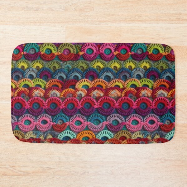Item preview, Vibrant Rainbow Crochet Shell Pattern designed and sold by pinkal.