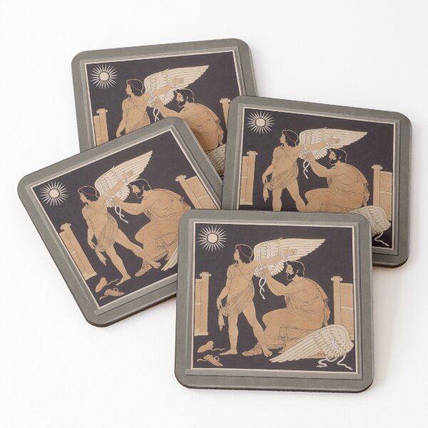 Item preview, Daedalus and Icarus Greek Mythology Art 1832 Reprint designed and sold by CulturalCurios.