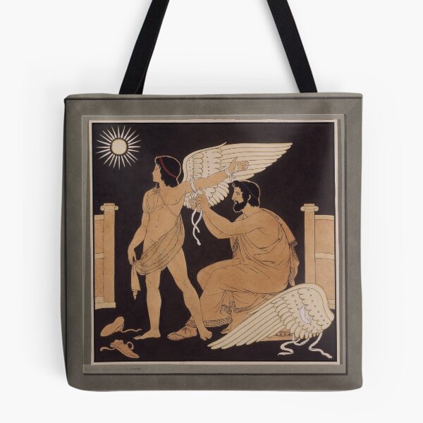 Item preview, Daedalus and Icarus Greek Mythology Art 1832 Reprint designed and sold by CulturalCurios.
