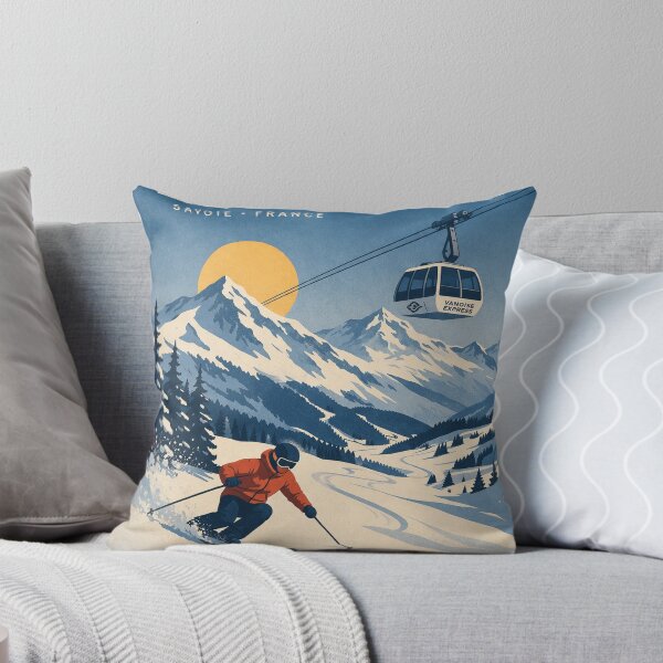 Item preview, Les Arcs Vintage Ski Travel Poster – French Alps Retro Winter Illustration designed and sold by supernova-tees.