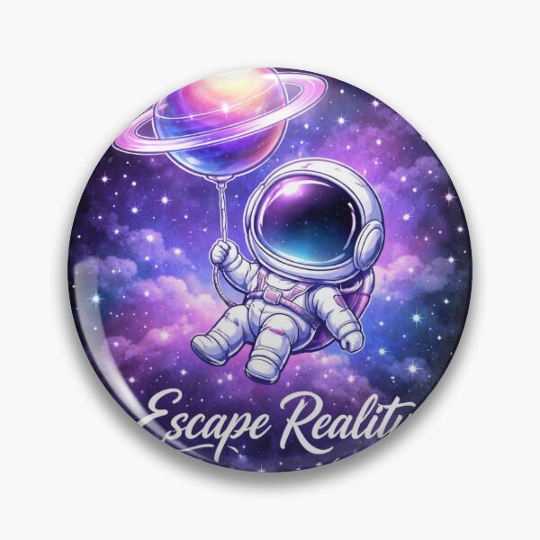Item preview, Escape Reality Astronaut Galaxy Sticker | Dreamy Space Aesthetic Design designed and sold by ZenGrowth4.