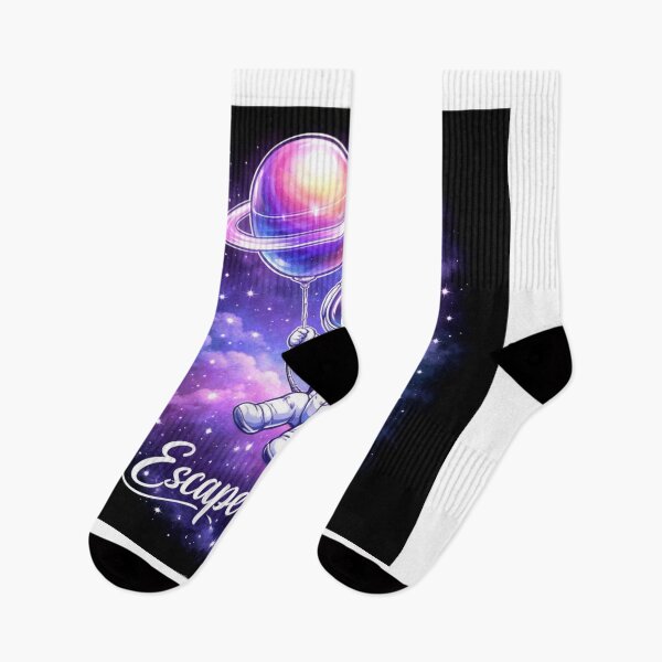 Item preview, Escape Reality Astronaut Galaxy Sticker | Dreamy Space Aesthetic Design designed and sold by ZenGrowth4.