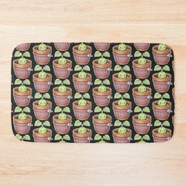 Item preview, Shy Seedling Chibi - Kawaii Plant in Cozy Sweater designed and sold by MerchYouSearch.