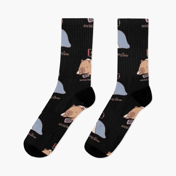 Item preview, Social Battery: Low - Capybara designed and sold by CyrilloArt.