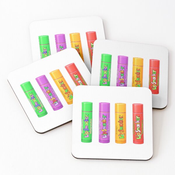 Item preview, Retro Lip Smacker Style Lip Balm Set – 90s Nostalgia Candy Flavors – Colorful Cartoon Illustration designed and sold by SimplyJasper.