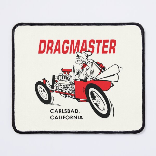 Item preview, 1960s Dragmaster Speed Shop, Carlsbad, California - vintage drag racing designed and sold by retropetrol.