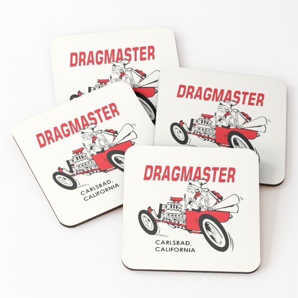 Item preview, 1960s Dragmaster Speed Shop, Carlsbad, California - vintage drag racing designed and sold by retropetrol.