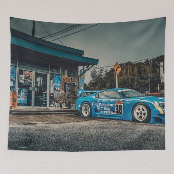Item preview, Abandoned Toyota Supra GT500 – JDM Racing Urban Decay Poster designed and sold by Road To Track.