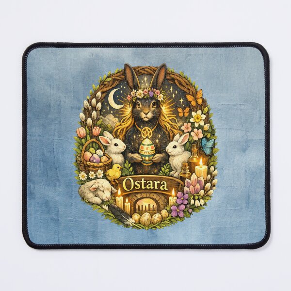 Item preview, Spring Equinox Rabbit – Ostara Wreath Design designed and sold by MysticOzzy.