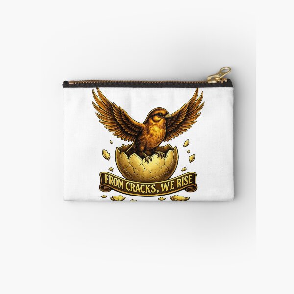 Item preview, Phoenix Rising From Cracks – Motivational Resilience Quote, Gold Phoenix Design designed and sold by Be-You-Vibes.