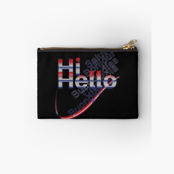 Item preview, "Hi, Hello" in English, then in French, Spanish and Italian, V2 designed and sold by Alan-David.