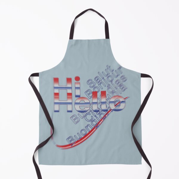 Item preview, "Hi, Hello" in English, then in French, Spanish and Italian, V2 designed and sold by Alan-David.