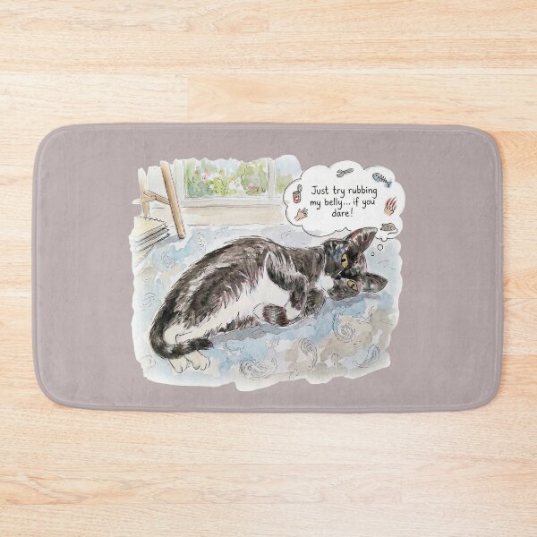 Item preview, Funny Cat Watercolour Art designed and sold by MiowandMolly.
