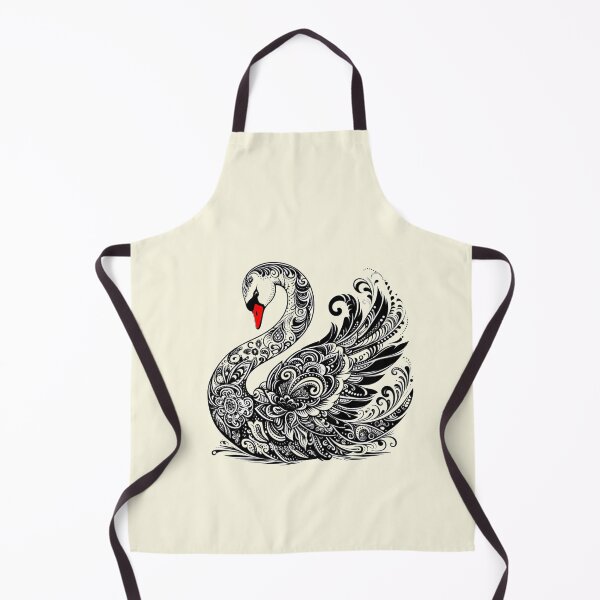 Item preview, Swan black and white art designed and sold by Natart1004.
