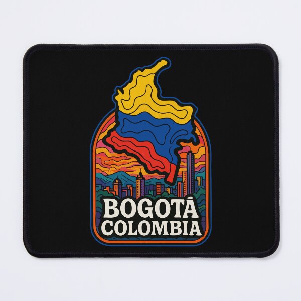 Item preview, Bogotá Colombia Flag Trippy Art designed and sold by TomFrontierArt.