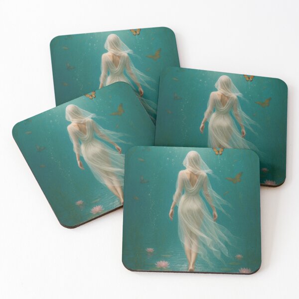 Item preview, Ethereal Woman Walking under Water with Butterflies designed and sold by NecroScrolls.