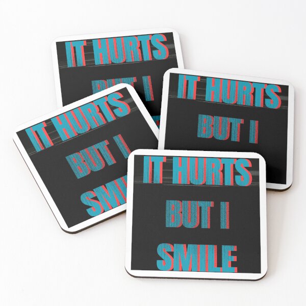 Item preview, It Hurts But I Smile designed and sold by STICKOANIME.