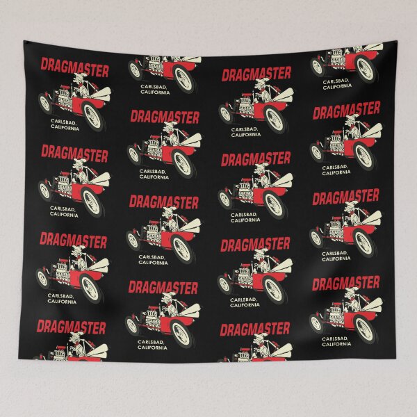 Item preview, 1960s Dragmaster Speed Shop, Carlsbad, California - vintage drag racing designed and sold by retropetrol.