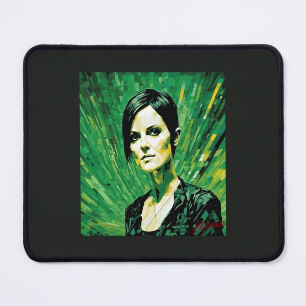 Item preview, Dolores O’Riordan Intense Green Emotional Portrait designed and sold by Artisticanvas.