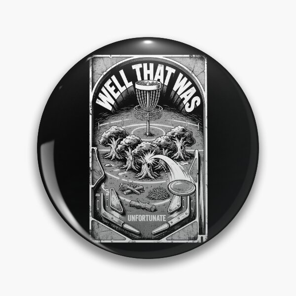 Item preview, Disc Golf Player Unfortunate Tree Kick Vintage Pinball designed and sold by GrandeDuc.
