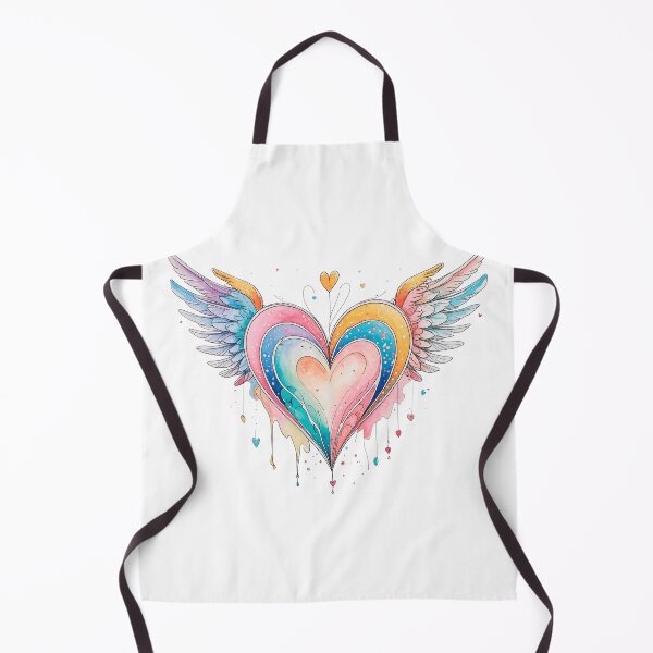 Item preview, heart with flowers and wings designed and sold by TanyaLovus.