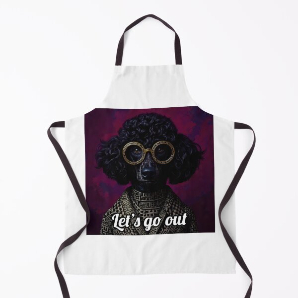 Item preview, Poodle with Glasses — Black White Pop Art Dog Print designed and sold by OzzFrequency.
