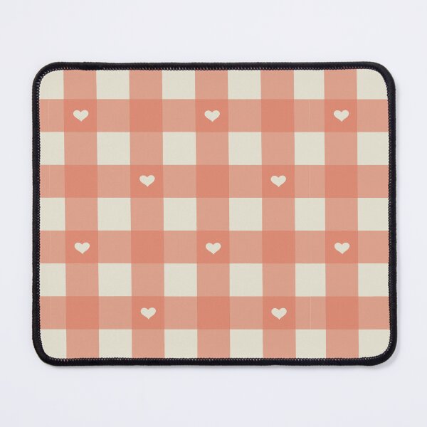 Item preview, Soft Red Gingham Heart Pattern designed and sold by MoonwillowArt.