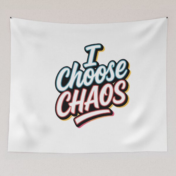 Item preview, I Choose Chaos Bold Graffiti designed and sold by TshirtsOnline-.