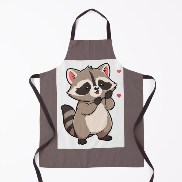 Item preview, Sweet Raccoon Blowing a Kiss Illustration designed and sold by HALYNA070824.
