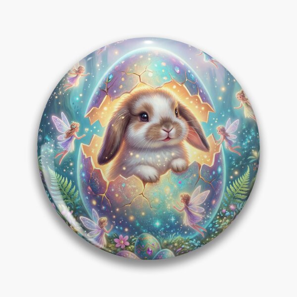 Item preview, Happy Easter Bunny in Fantasy Garden designed and sold by NecroScrolls.