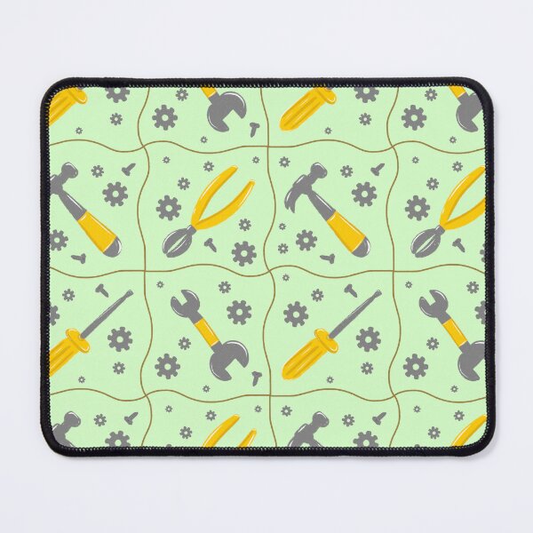 Item preview, Green builder tools toolbox construction repeat seamless pattern designed and sold by ButterflyKissCollab.