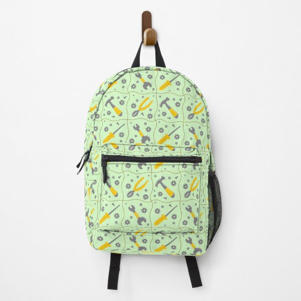 Item preview, Green builder tools toolbox construction repeat seamless pattern designed and sold by TipsyTauroDesigns.