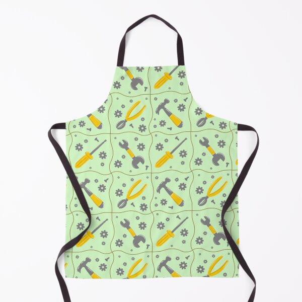 Item preview, Green builder tools toolbox construction repeat seamless pattern designed and sold by ButterflyKissCollab.