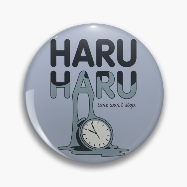 Item preview, Haru Haru Melting Time Sad Aesthetic Typography designed and sold by Meivelle.