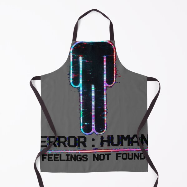 Item preview, Error Human Feelings Not Found – Glitch Cyberpunk Tech Design designed and sold by MariDonna.