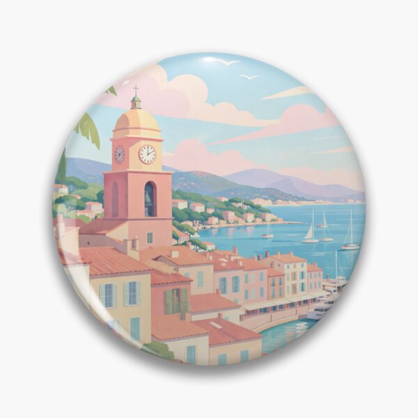 Item preview, Saint Tropez France Travel Poster designed and sold by MatthewHeights.