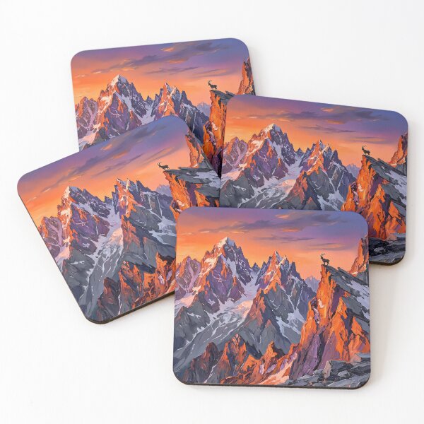 Item preview, Majestic Alpine Ibex on Sunset Peaks designed and sold by Vista Atelier.