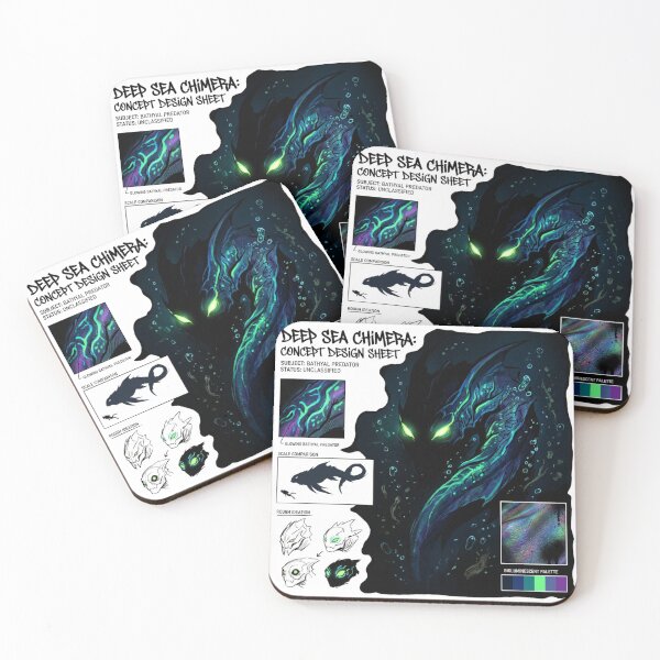 Item preview, Deep Sea Chimera – Bioluminescent Creature Concept | Classified Files Series designed and sold by PLUSHIWORLDtm.