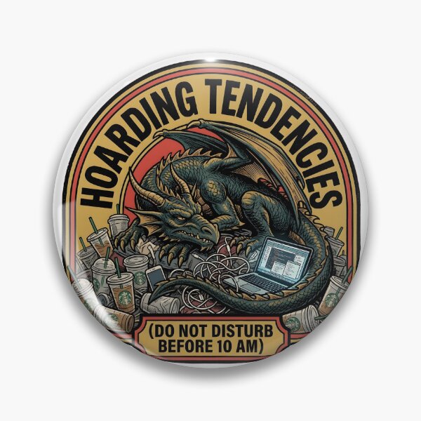 Item preview, Burnout Dragon Hoarding Iced Coffee Funny Corporate Fantasy Art designed and sold by Mythic Ink Studio.