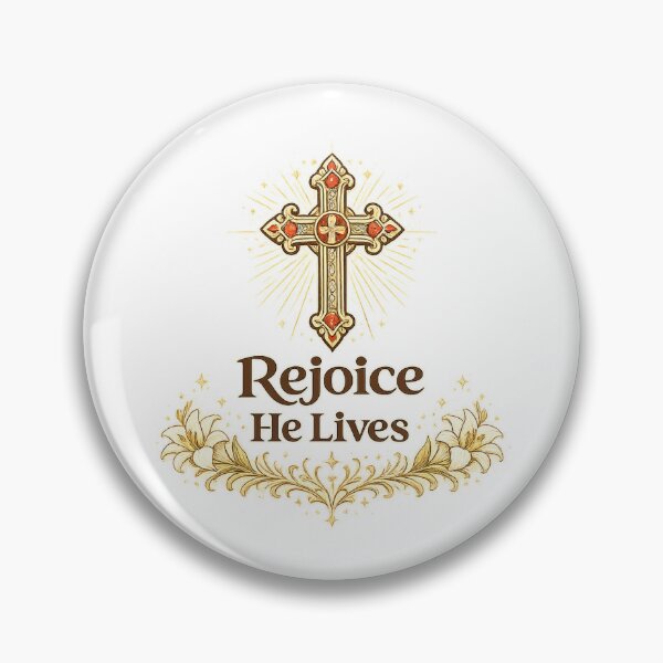 Item preview, Rejoice He Lives Christian Easter Faith Design designed and sold by StyleLap.