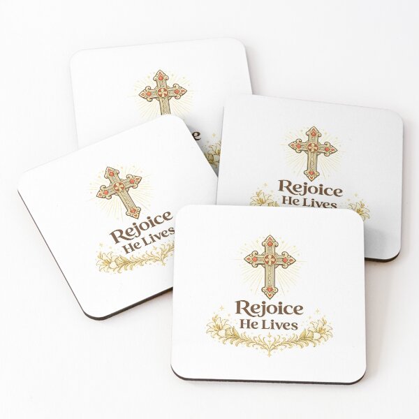Item preview, Rejoice He Lives Christian Easter Faith Design designed and sold by StyleLap.