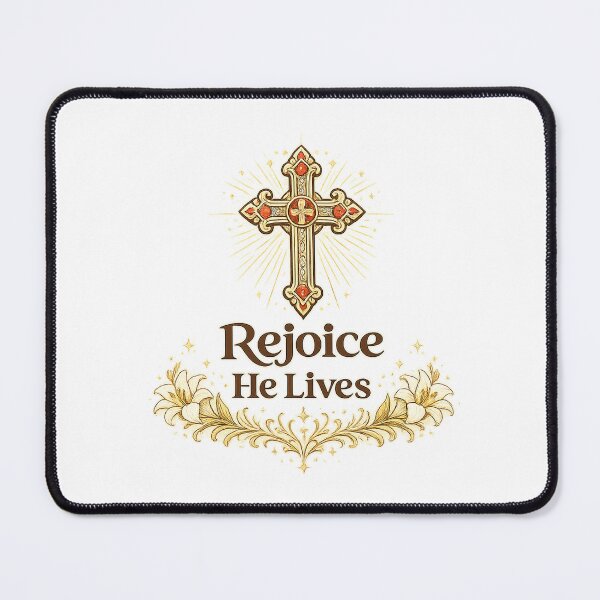 Item preview, Rejoice He Lives Christian Easter Faith Design designed and sold by StyleLap.