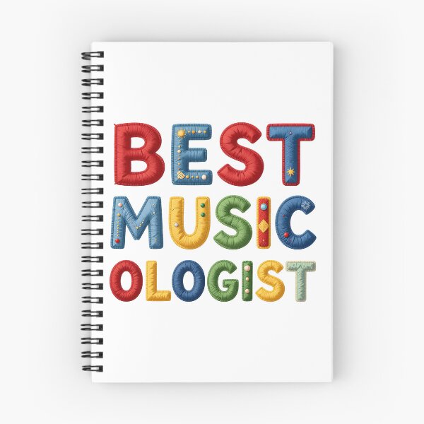 Item preview, BEST MUSICOLOGIST - IN COLORFUL FAUX LETTERING designed and sold by AlexOBrienArt.