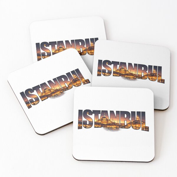 Item preview, Istanbul Skyline Night Typography City Design designed and sold by MIArt Studio.