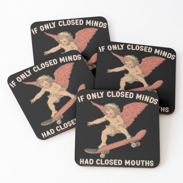 Item preview, If Only Closed Minds Had Closed Mouths, Subtle FDT Human Rights Progressive Liberal, Resistance Era Leftist Fuck Trump designed and sold by toongstudio.
